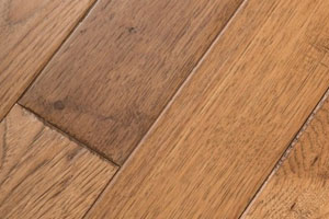 Hand Scaped Hickory Flooring